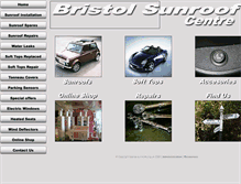 Tablet Screenshot of bristolsunroofs.co.uk